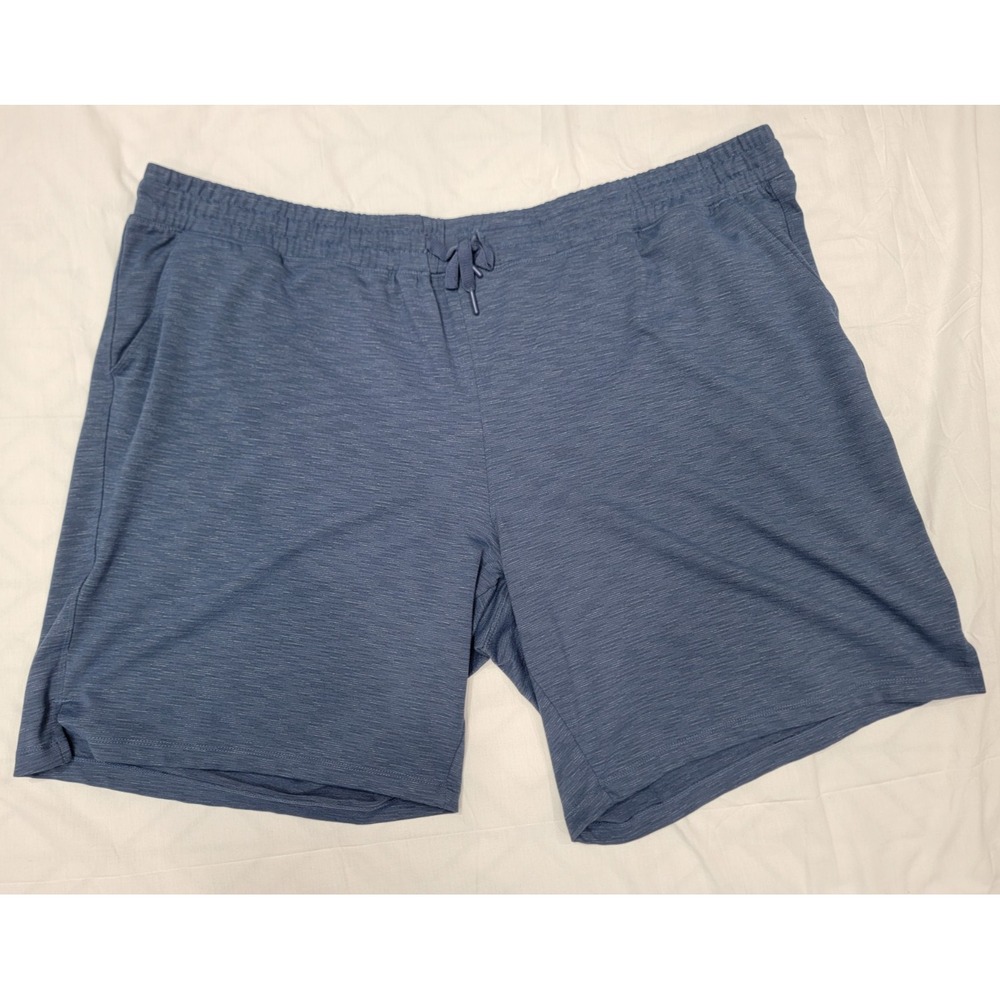 Mondetta Active Shorts Mens Size 3X Blue Pockets Drawstring Inseam 9"
